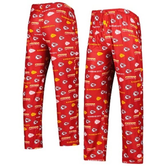 🆕🏈 KANSAS CITY CHIEFS ALL OVER PRINT LOUNGING PANTS - MEN - SIZE LARGE - Picture 3 of 3